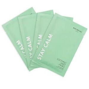 LALA BEAUTY Stay Calm Smoothing Sheet Masks Qty 4 NEW Unopened